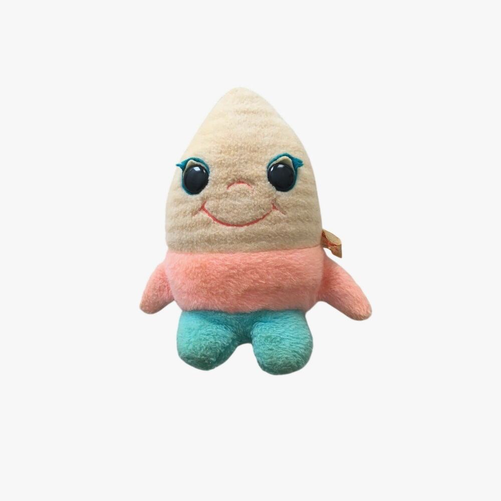 Cuddle Toys Douglas Vintage Plush Rocket Atomic Pastel Pink Blue White 1950s